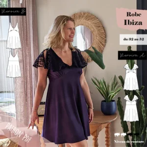 Patron Robe Ibiza du 32 au 52 (PDF)